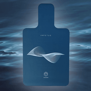 IMPETUS 2mm Pilates Reformer Mat - Navy Blue Edition by YOGASANA, premium vegan leather product shot