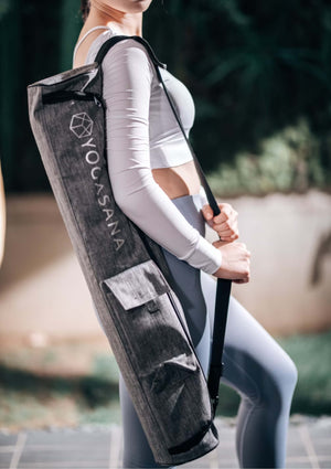 rey YOGASANA carry bag with adjustable strap, designed to fit the Urban Sketch 4mm Yoga Mat – Daylight Paris.