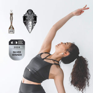 YOGASANA 2024 Silver Winner at MUSE and London Design Awards for Fashion Design and Sustainable Fashion.
