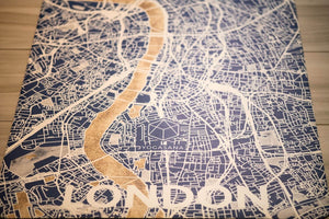 YOGASANA 4mm yoga mat featuring London city map design, combining urban inspiration with performance and sustainability