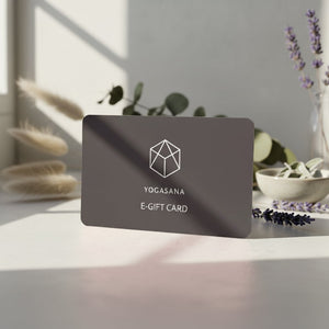 Yogasana Australia E-Gift Card – digital yoga gift card redeemable online for sustainable activewear and yoga products.