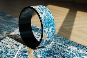 Yogasana yoga wheel with 4mm high-density PU surface and natural rubber rebound layer